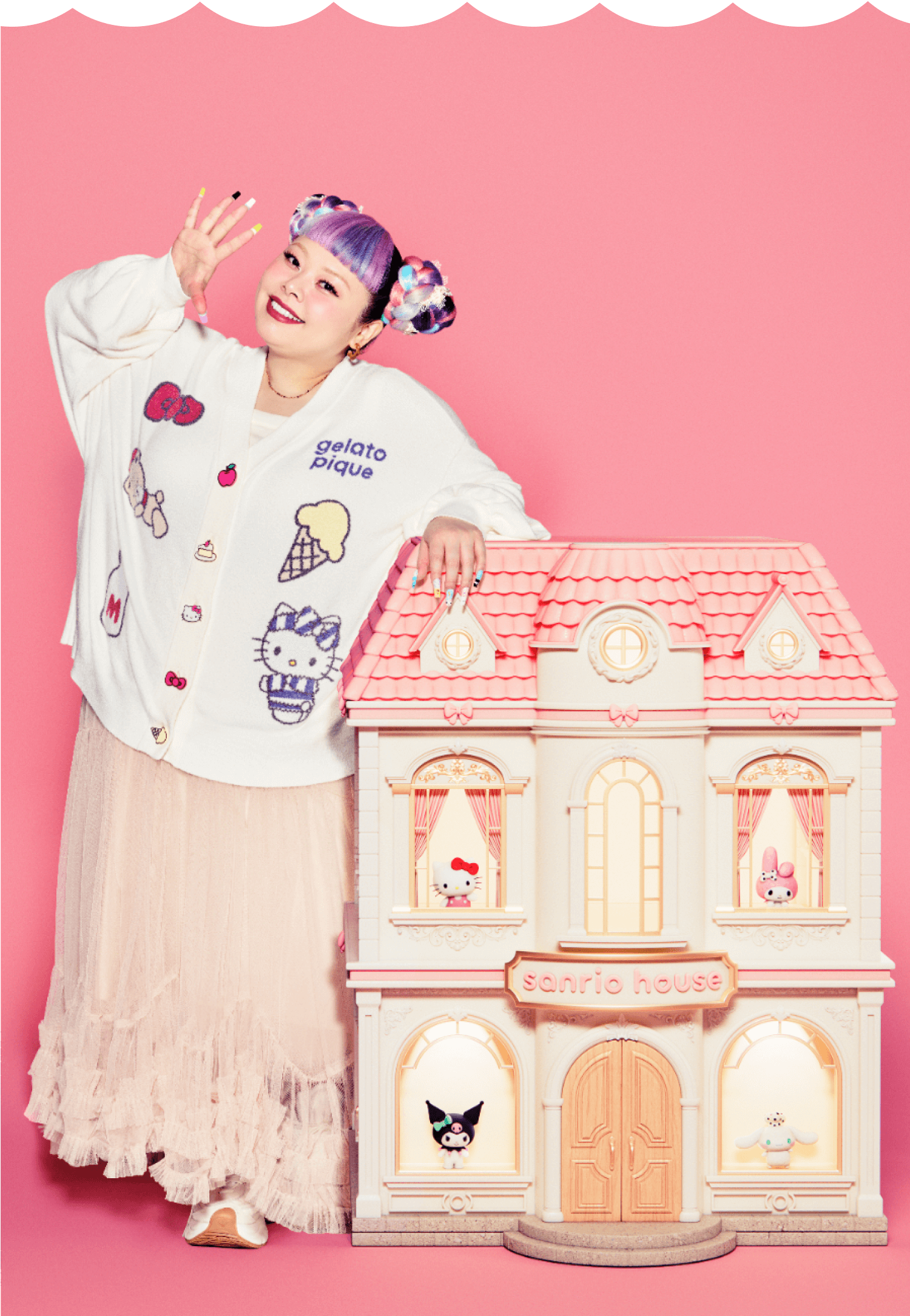 sanrio house × Naomi Watanabeコラボイメージ