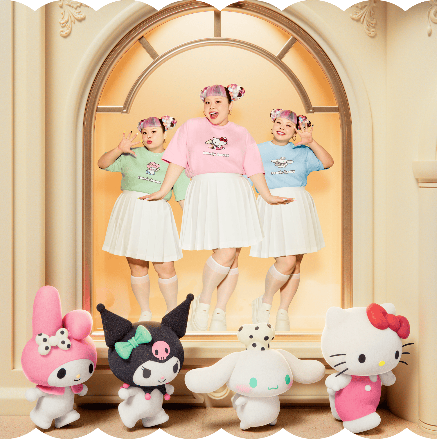 sanrio house × Naomi Watanabeコラボイメージ