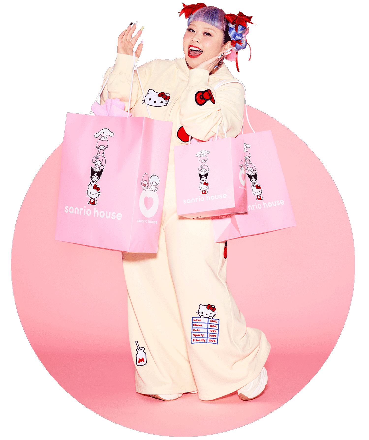 sanrio house × Naomi Watanabeコラボイメージ